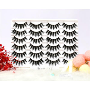 16MM-18MM 3D Faux Mink Lashes（12 Pairs）